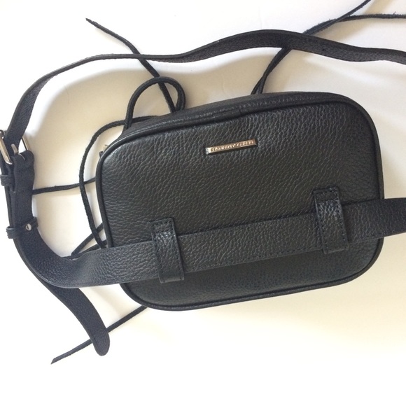 LAST ONE! Rebecca Minkoff 3-zip belt bag pebbled Black - Picture 5 of 8